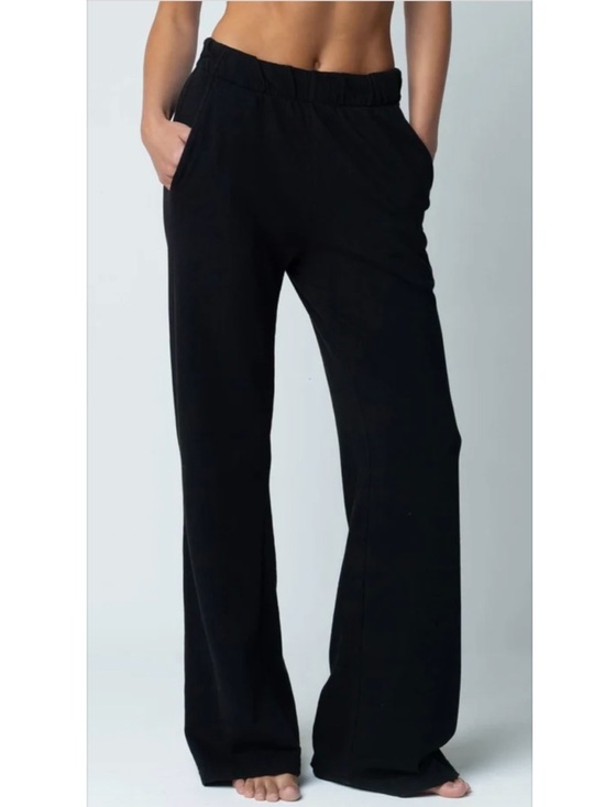 TALENTLESS Pants - Talentless Black Cotton French Terry Lounge Pant Size Small